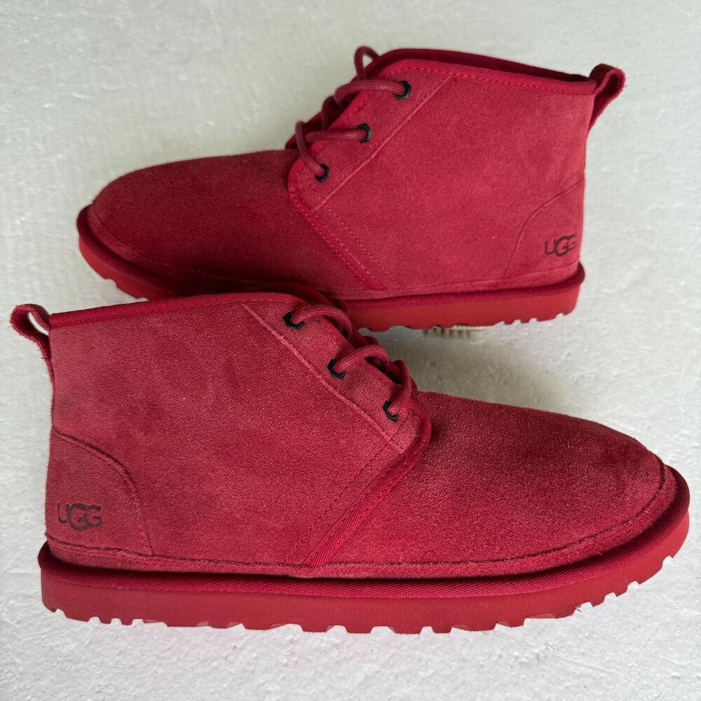 UGG Australia Neumel 3236  Samba Red Chukka Ankle Boots Men's Size 11 -Excellent